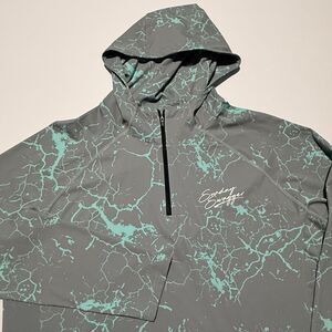 Sunday Swagger Performance Hoodie XL 1/4 Zip Gray Green Pullover Golf Quarter